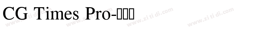CG Times Pro字体转换